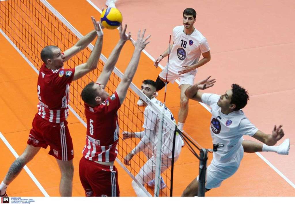 Volley League: Ήττα του Φοίνικα Σύρου από τον Ολυμπιακό στο «Μελίνα Μερκούρη»