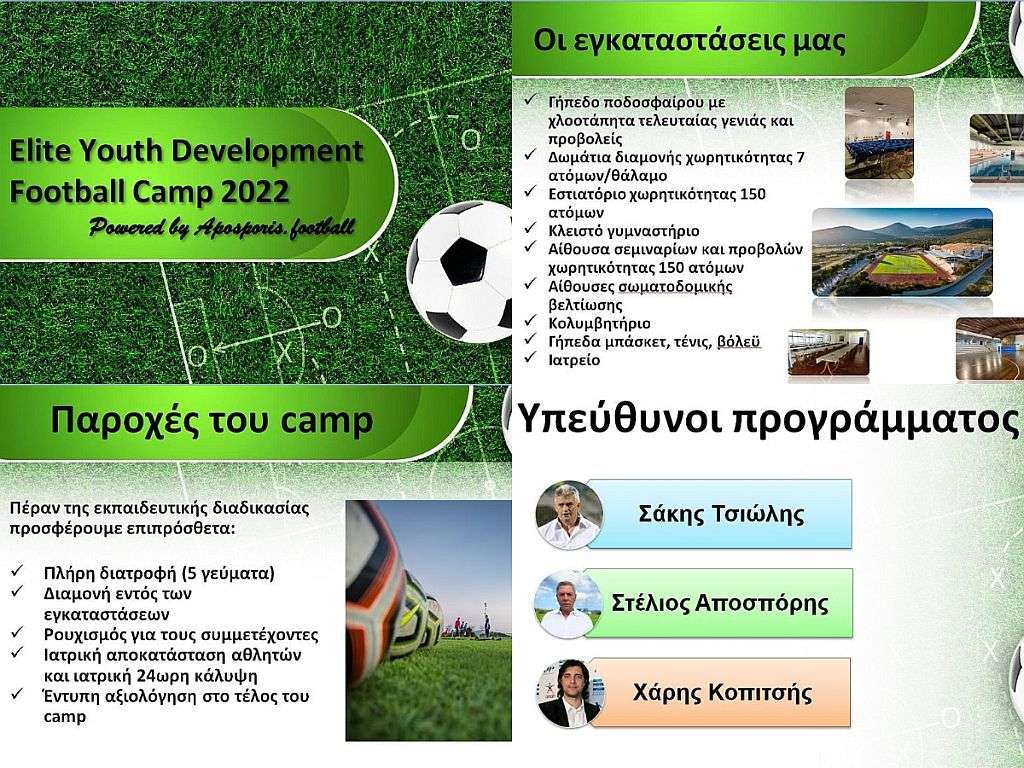 Εlite Youth Development Football Camp 2022