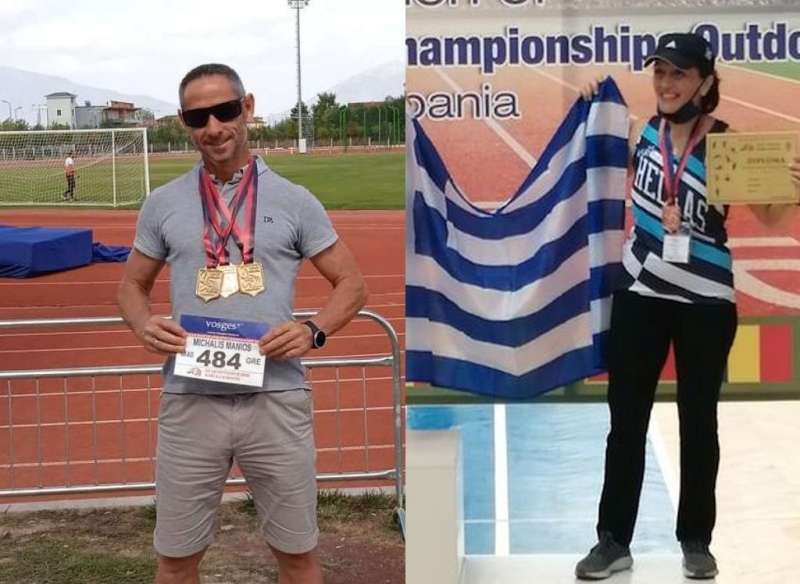 Μετάλλια και διακρίσεις για τον Μιχάλη Μανιό και την Μαρίνα Καρούση στους Βαλκανικούς Αγώνες